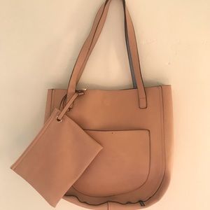 Free people Reversible faux leather tote